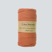 Premium : Macramé wire 3mm of 100m color Bronze