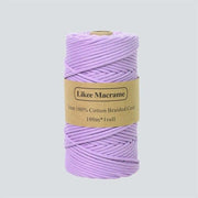 Premium: 3mm macramé thread 100m color Purple