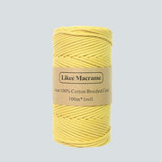 Premium: 3mm macramé wire 100m color Yellow