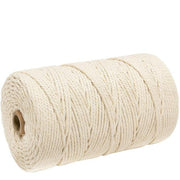 Beige macramé cord and thread spool of 200 meters in cotton